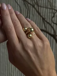 Каблучка "Spogad Gold" - Медсплав - арт. 9611191713 - Le'Perle - мініатюра 2