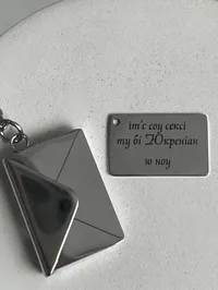Підвіска "Steel Secret" - Сталь - арт. 3234570187 - Le'Perle - мініатюра 3