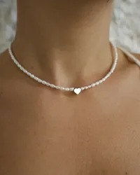Кольє "Silver Pearl Heart" - Річкові Перлини - арт. 1499879059 - Le'Perle - мініатюра 1