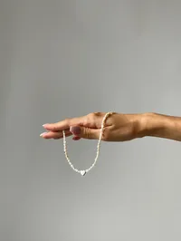 Кольє "Silver Pearl Heart" - Річкові Перлини - арт. 1499879059 - Le'Perle - мініатюра 2