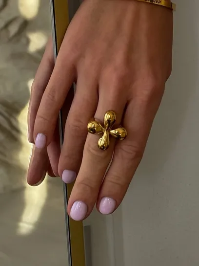 Каблучка "Квітка Gold"