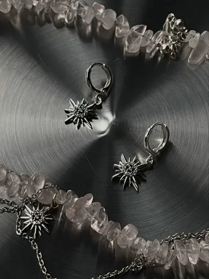 Сережки "Pinky Star"