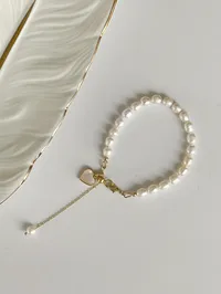 Браслет "Lilly" - Медсплав, Річкові Перлини - арт. 3877731324 - Le'Perle - мініатюра 2