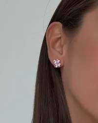 Сережки "Rose Flower" - Срібне Покриття - арт. 8997273062 - Le'Perle - мініатюра 4