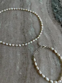 Кольє "River Pearls" - Річкові Перлини - арт. 3211054923 - Le'Perle - мініатюра 3