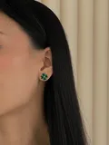 Сережки "Green Flower"