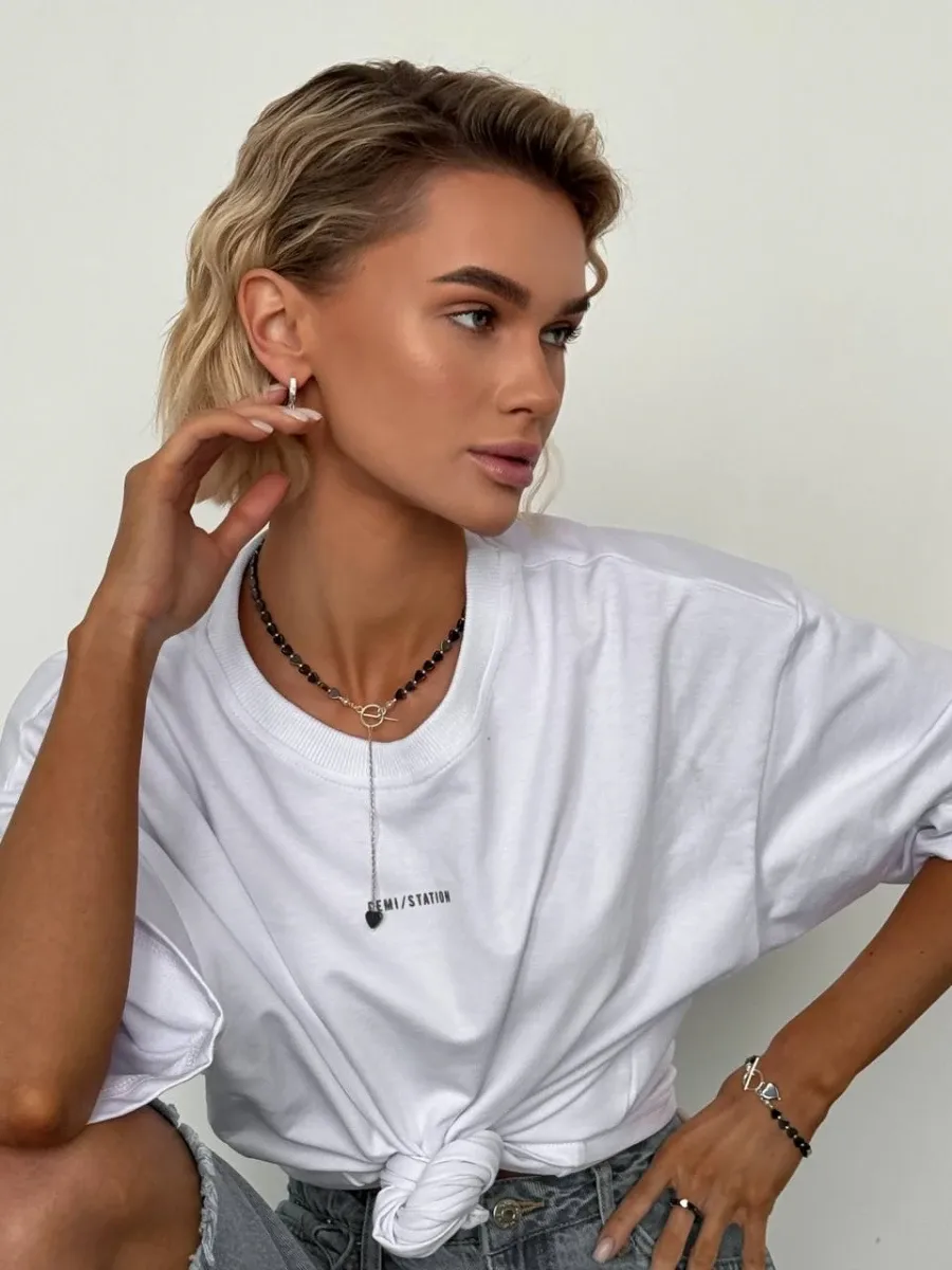Кольє "Femi silver" - Гематит - арт. 7466474809 - Le'Perle - фото 4