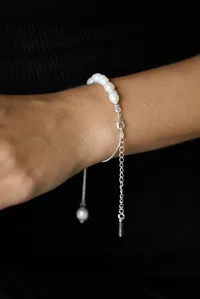Браслет "Silver Elemental" - Медсплав, Річкові Перлини - арт. 2097938127 - Le'Perle - мініатюра 5