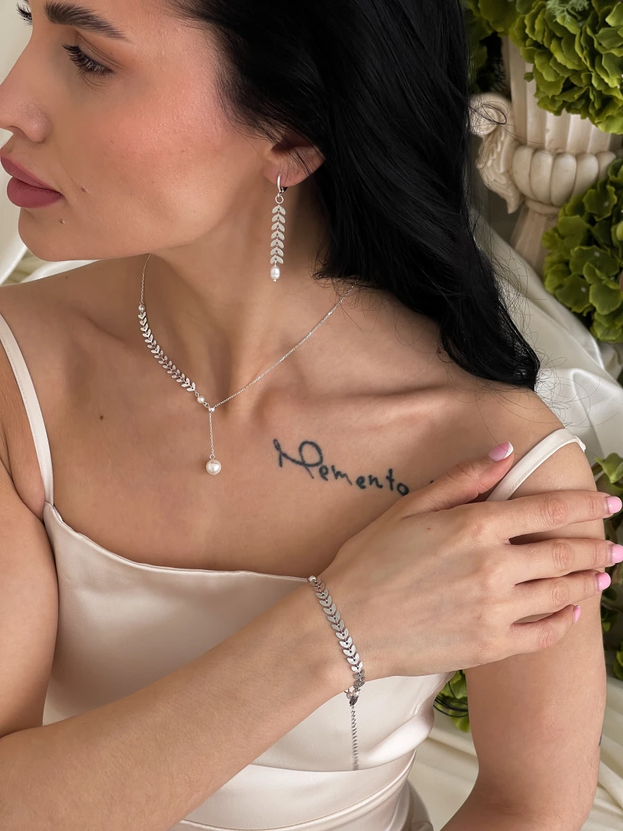 Сережки "Колос Steel"