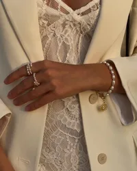 Каблучка "Twice Pearl" - Медсплав, Річкові Перлини - арт. 9218297727 - Le'Perle - мініатюра 4