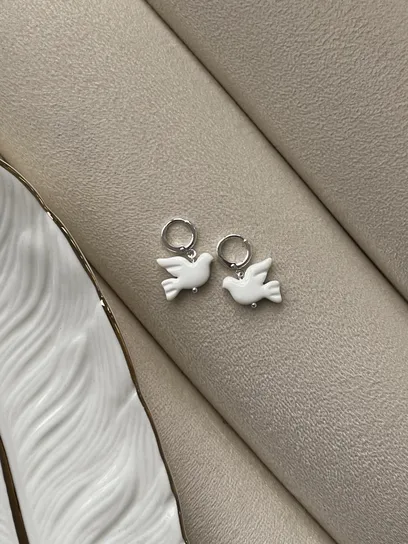 Сережки "Steel Горлиця"