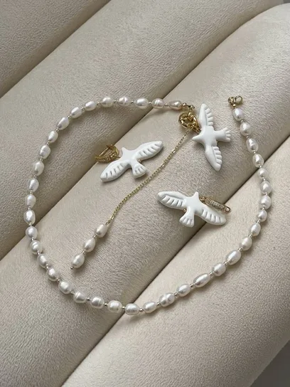 Кольє "Pearl Горлиця"