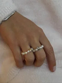 Каблучка "Gold Snake" - Медсплав, Річкові Перлини - арт. 9325647474 - Le'Perle - мініатюра 2