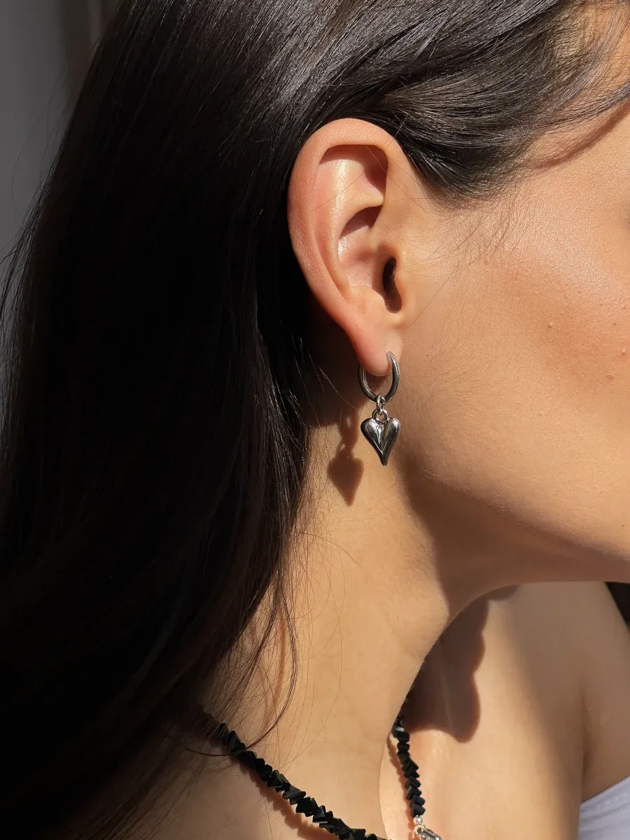 Сережки "Crystal Heart" - Медсплав - арт. 8182526749 - Le'Perle - фото 3