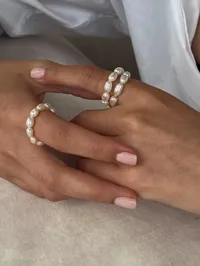 Каблучка "Pearls" - Річкові Перлини - арт. 2583731009 - Le'Perle - мініатюра 5