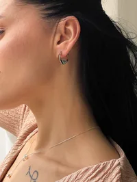 Сережки "Just Silver" - Медсплав - арт. 3051009755 - Le'Perle - мініатюра 3
