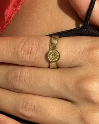 Каблучка "Eliza Gold" - Медсплав - арт. 9385147388 - Le'Perle - мініатюра 3