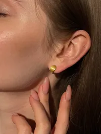 Сережки "Gold Feel" - Медсплав - арт. 1246906371 - Le'Perle - мініатюра 2