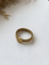 Каблучка "Eliza Gold" - Медсплав - арт. 9385147388 - Le'Perle - мініатюра 5