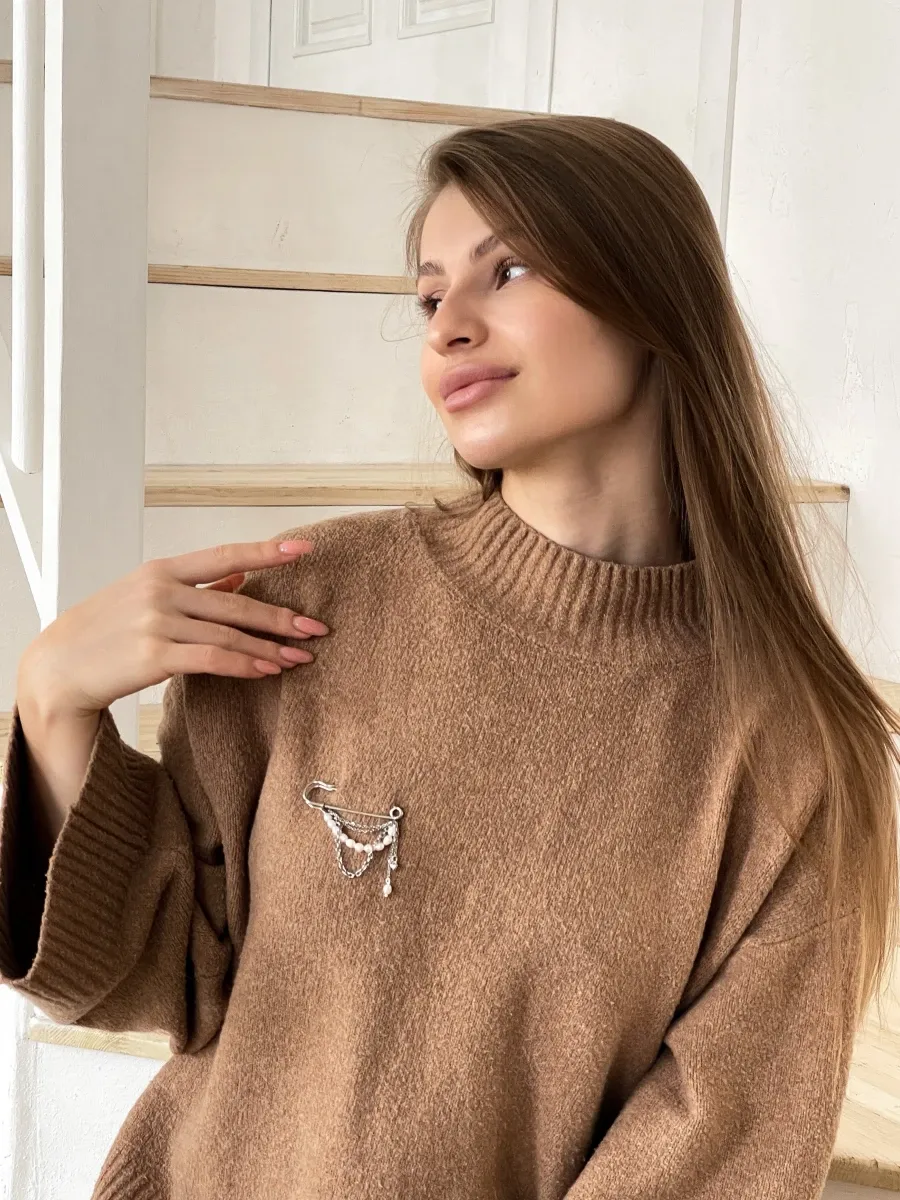 Шпилька "Silver Pearl" - Медсплав, Річкові Перлини - арт. 9953792644 - Le'Perle - фото 2