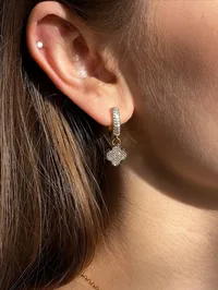 Сережки "Gold Diamond" - Медсплав - арт. 7851079775 - Le'Perle - мініатюра 2
