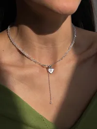 Кольє "Shiny Lilly" - Медсплав, Ювелірне скло - арт. 8538679713 - Le'Perle - мініатюра 5
