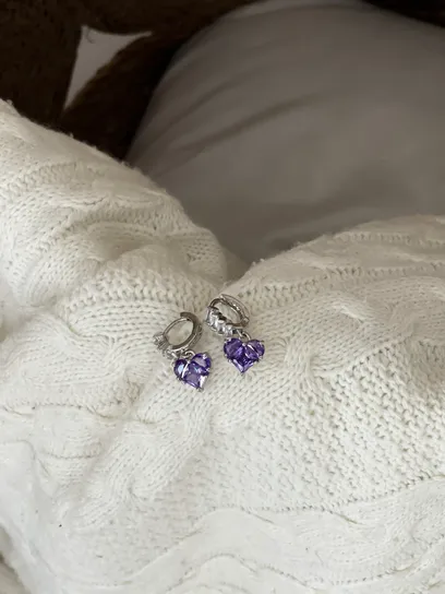 Сережки "Purple Lilly"