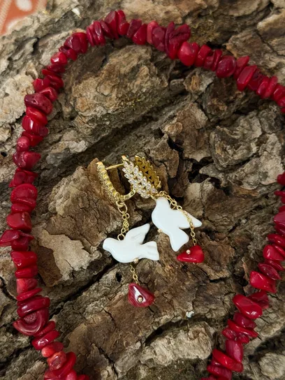 Сережки "Оксамитова Горлиця"