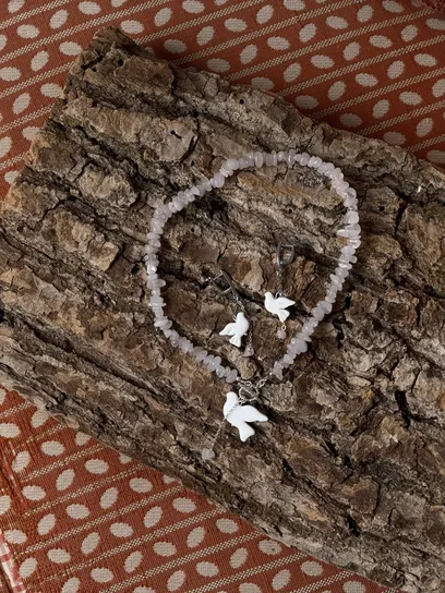 Кольє "Quartz Горлиця"