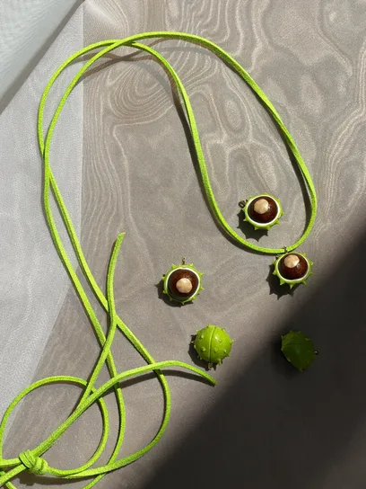 Чокер "Круглий Каштан"