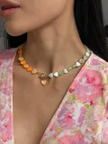 Кольє "Matcha Orange"