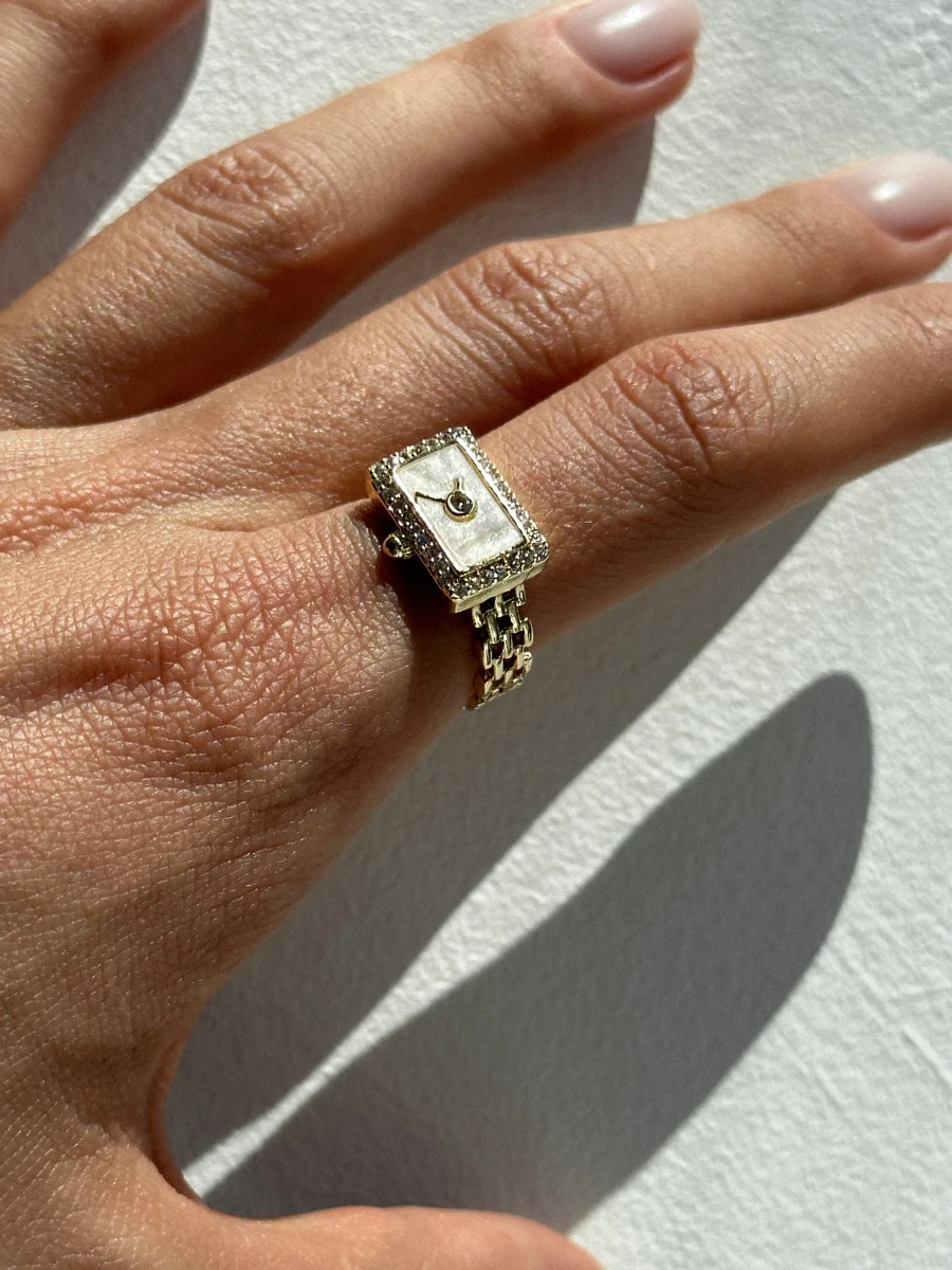 Каблучка "Yellow Clock"