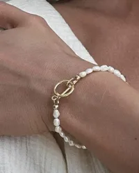 Сет "Eliza" - Медсплав, Японський Бісер, Місячний камінь гранований - арт. 3833096346 - Le'Perle - мініатюра 2