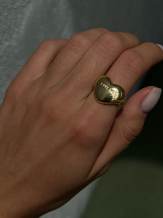 Каблучка "Love me Gold"