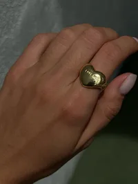 Каблучка "Love me Gold" - Медсплав - арт. 4058587465 - Le'Perle - мініатюра 2
