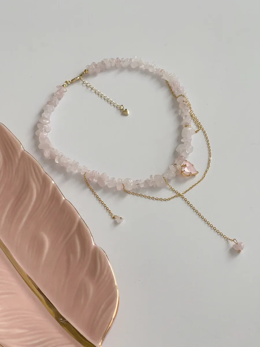 Кольє “Pinky Lovely” - Кварц Крихта - арт. 1563084622 - Le'Perle - фото 4