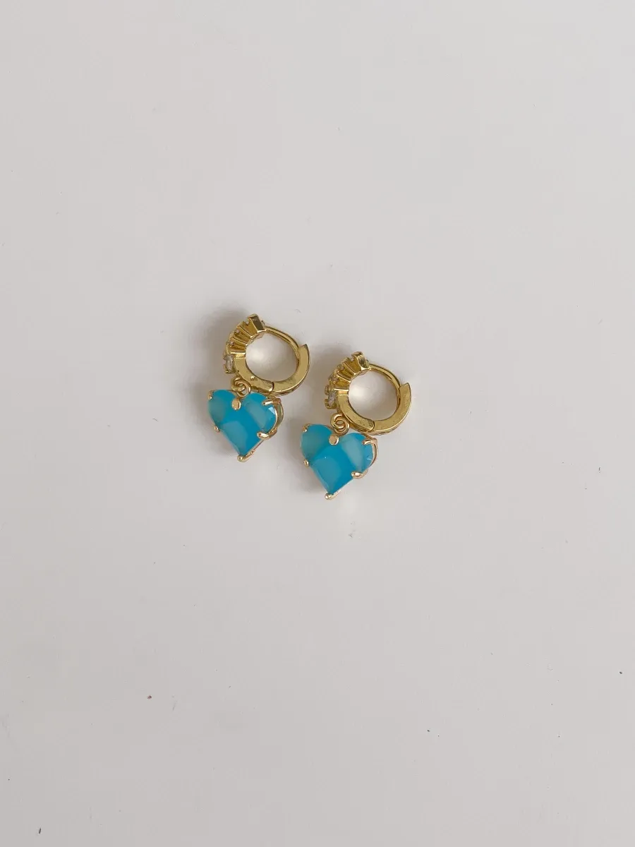 Сережки “Blue Lovely” - Ювелірне скло - арт. 8956476267 - Le'Perle - фото 4