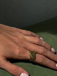 Каблучка "Love me Gold" - Медсплав - арт. 4058587465 - Le'Perle - мініатюра 3