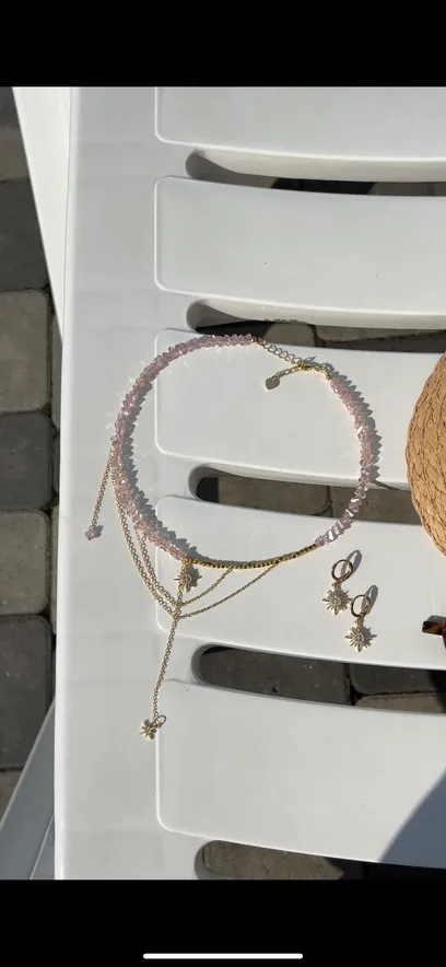 Кольє “Рожеві Зірки”