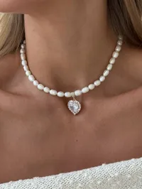 Кольє “White Amazing” - Медсплав, Річкові Перлини - арт. 1098468378 - Le'Perle - мініатюра 3