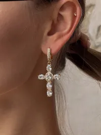 Сережки “Barroco Amen” - Медсплав, Циркон - арт. 4676193061 - Le'Perle - мініатюра 2