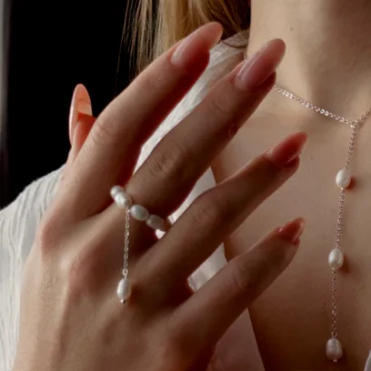 Каблучка “Сріблясті Перли”