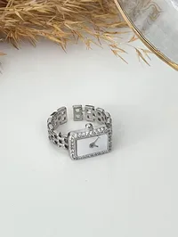 Каблучка "Silver Clock" - Медсплав - арт. 5349223534 - Le'Perle - мініатюра 3