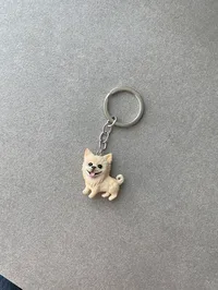 Улюбленець “Pomeranian” - Замшева мотузка, Полімерна глина - арт. LE-1765374281137 - Le'Perle - мініатюра 6