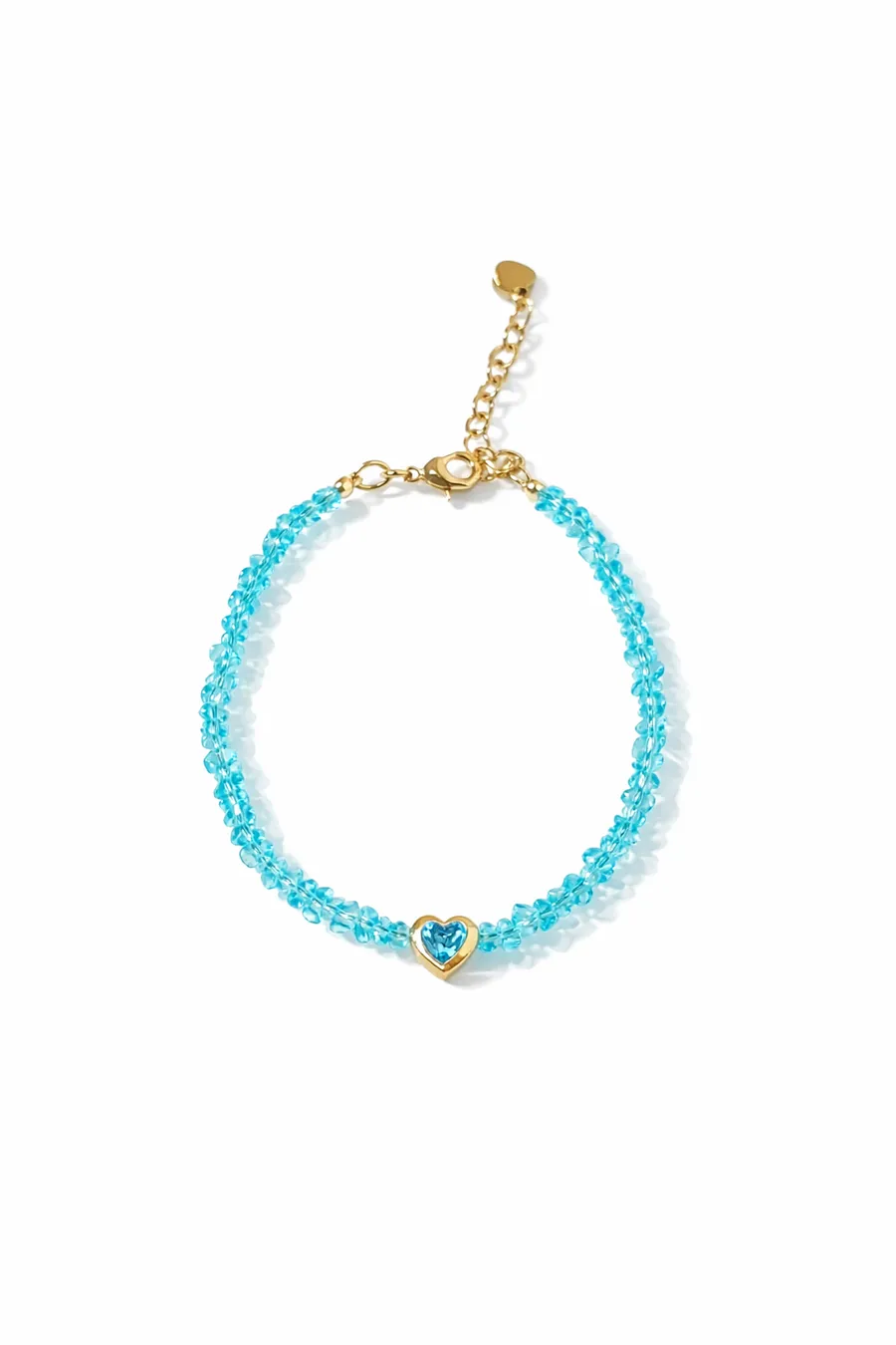 Сет "Blue Chic" - Медсплав, Ювелірне скло - арт. LE-1768850647258 - Le'Perle - фото 3