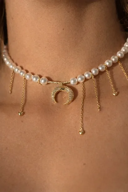 Кольє "Весняний Місяць"