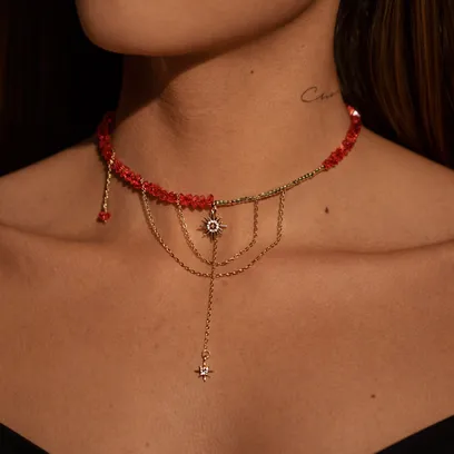 Кольє "Червоні Зірки"