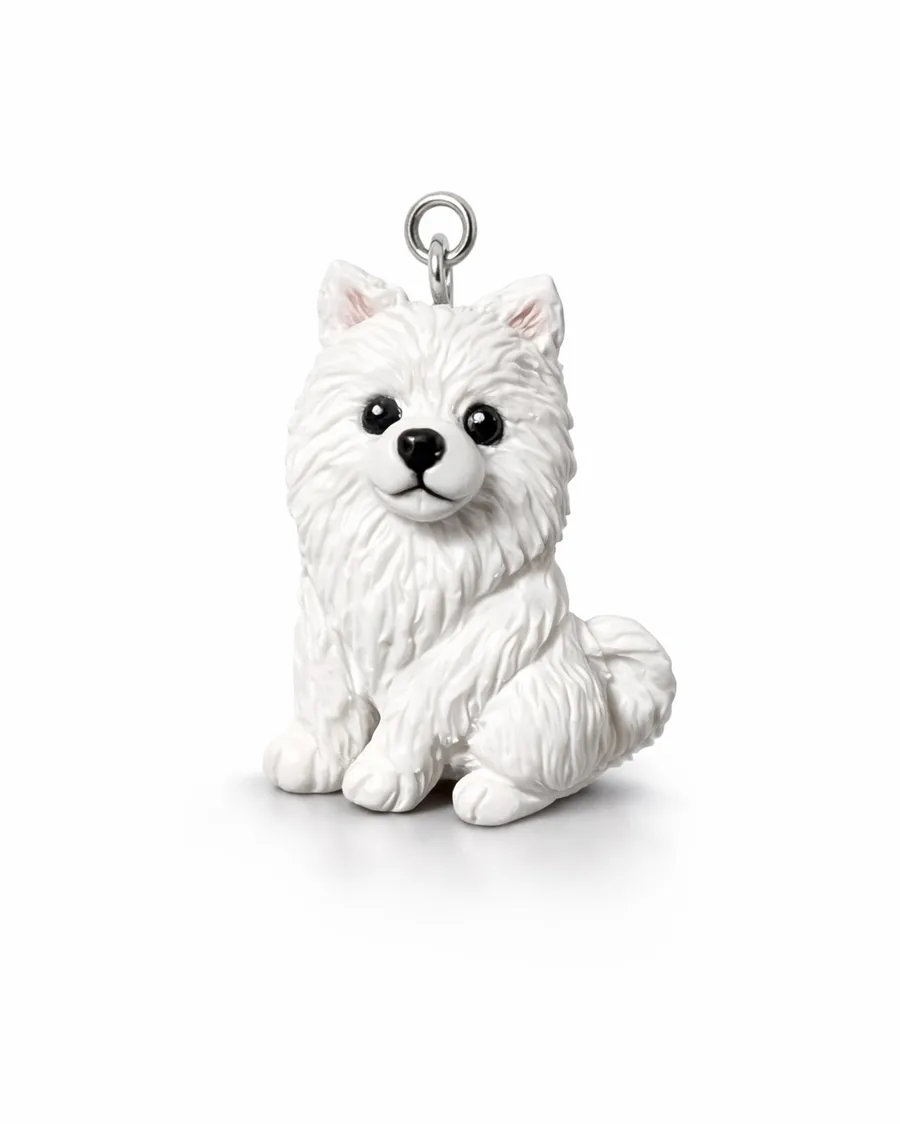 Улюбленець “Pomeranian” - Замшева мотузка, Полімерна глина - арт. LE-1765374281137 - Le'Perle - фото 1