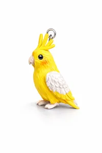 Улюбленець “Parrot” - Замшева мотузка, Полімерна глина - арт. LE-1765317137142 - Le'Perle - мініатюра 1