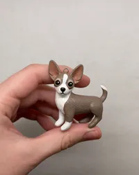 Улюбленець “Chihuahua” - Медсплав, Полімерна глина - арт. LE-1768824309403 - Le'Perle - мініатюра 3